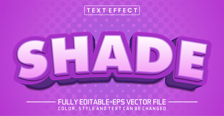 Shade text editable style effect