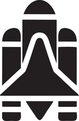 airplane icon symbol in a black image, flight illustration vector image