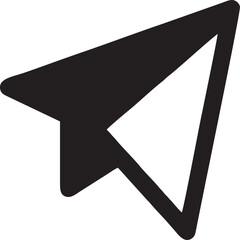 airplane icon symbol in a black image, flight illustration vector image