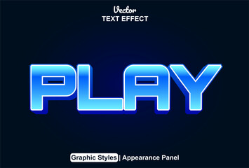 text effect play with graphic style and editable.