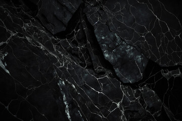 Black marble background. Created with generative Ai technology.