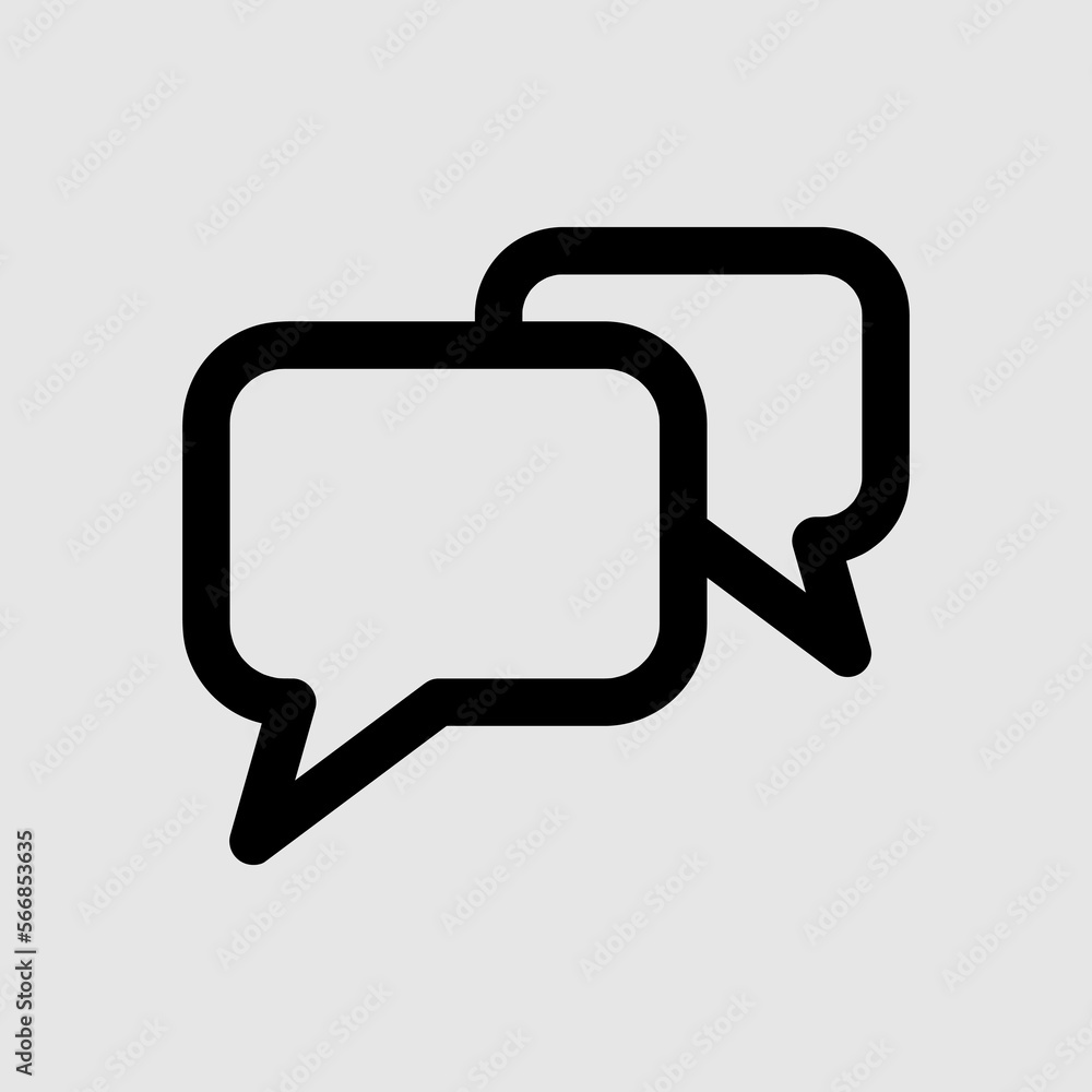 Poster chat icon. voice speech bubble vector icon. messages icon..eps