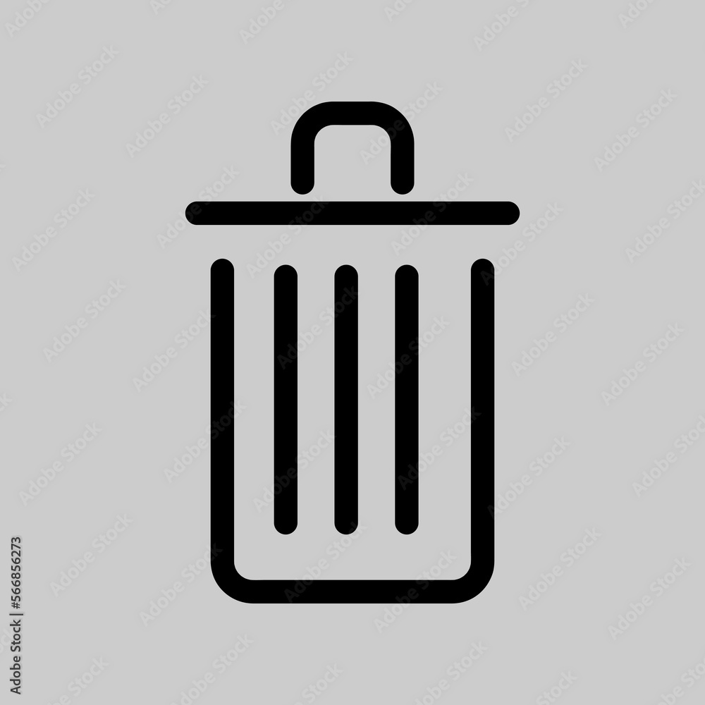 Poster garbage vector icon. waste icon. recycle icon the symbol for the computer and mobile phone..eps
