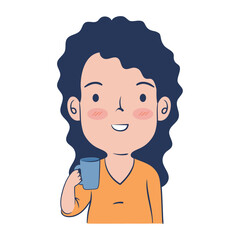 young woman drinking coffee