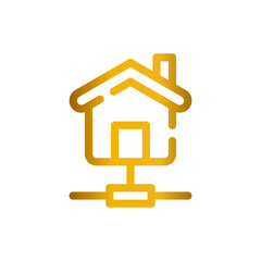 home automation gradient icon