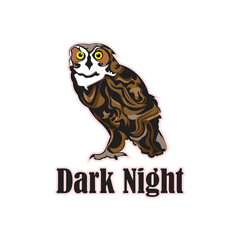 Owl Mascot Logo, Character Illustration