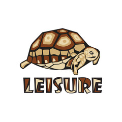 turtle mascot logo design vector with modern illustration concept style for badge, emblem and t shirt printing. sea turtle illustration.