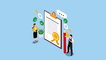 New company registration 3d animation
