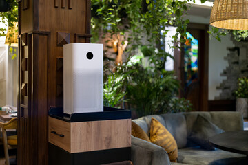 Air purifier in restaurant for removing dust PM2.5 HEPA
