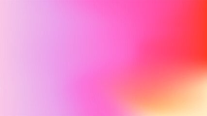 Pink gradient background with hologram effect. Red, Orange holographic abstract fantasy backdrop blurred gradient background. Mesh backdrop vector graphic, smooth colouful banner template. 