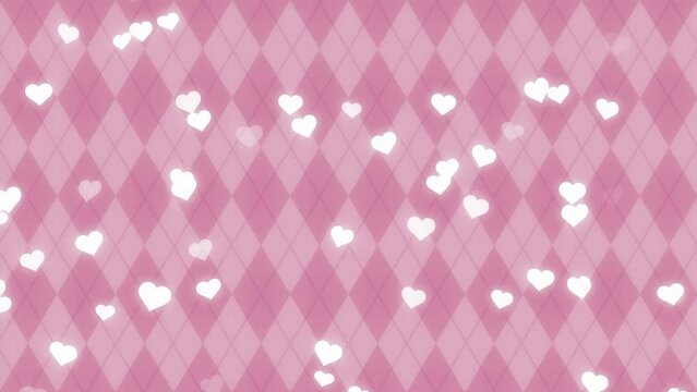 cute heart loop background material