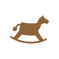 Toy horse icon design clip art illustration
