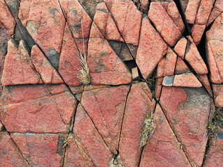 natural stone wall texture. Torres del Paine National Park. Chile