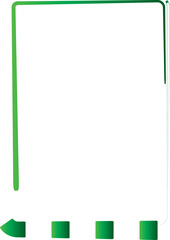 Gallery drawing picture letter notebook sketching art brush frame decorative background illustration