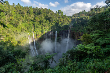 Tumpak Sewu Waterfall Indonesia by Drone