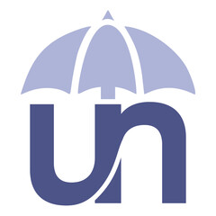 un logo with umbrella