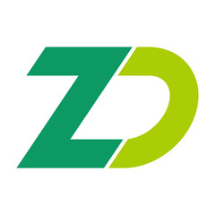 vector green arrow ZD logo