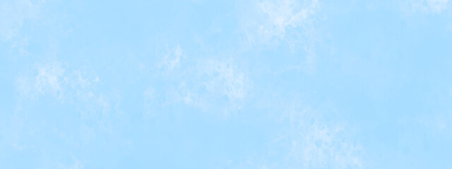 Soft light sky blue gradient canvas, shades watercolor  on white paper texture background. Hand painted watercolor sky background. Soft light blue watercolor background with vintage texture design. 