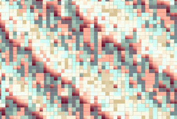 Colorful pixel art pattern seamless graphic background generative ai.