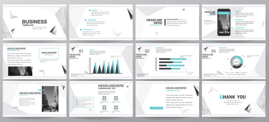 blue and white abstract triangle elements for info graphics on a white background. Presentation templates. Use in presentation, flyer and leaflet, corporate report, marketing, advertising