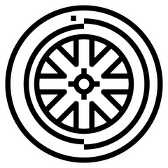 Obraz premium tire icon style