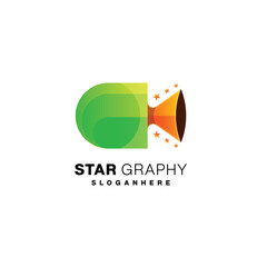star graphic logo abstract design template symbol