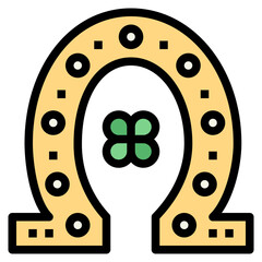 horseshoe filled outline icon style