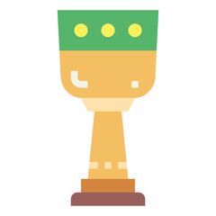 goblet flat icon style