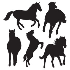 Horse silhouette bundle