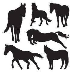 Horse silhouette bundle