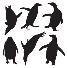 Penguin silhouette bundle