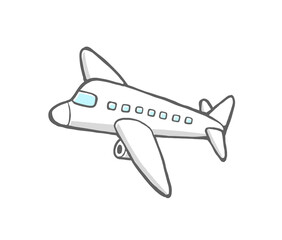 飛行機のかわいいイラスト