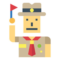 scout flat icon style