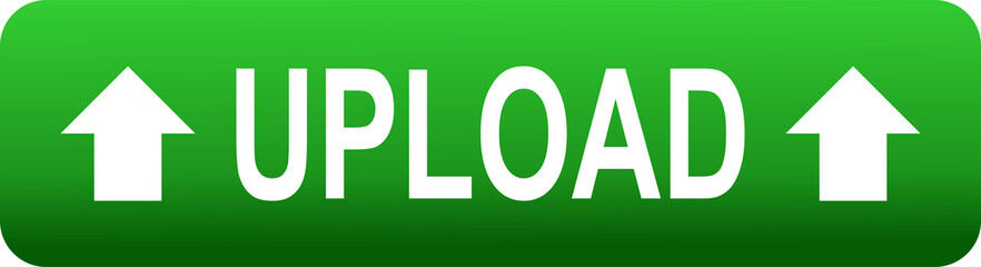 Upload icon symbol sign green design transparent background