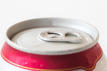 beer cool alcohol drinks arrangement flat lay style on background white 