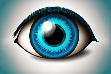 a blue eye. Generative AI