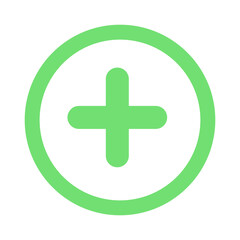 Obraz premium Plus sign isolate on transparent background.