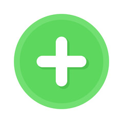 Obraz premium Plus sign isolate on transparent background.