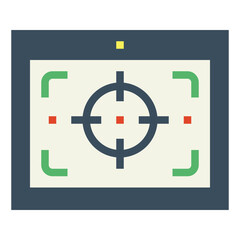 focus flat icon style