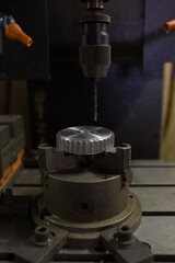 Parts processing at machining center