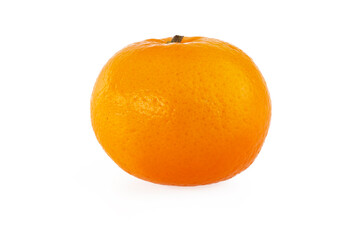 Fresh orange fruit isolated on white background.