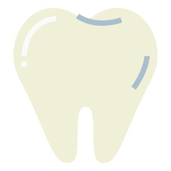 tooth flat icon style