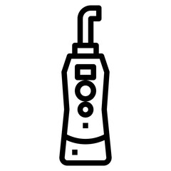 Dental irrigator line icon style