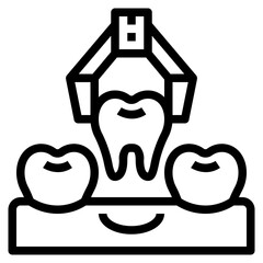 Extraction line icon style