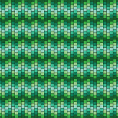 green square geometry in seamless pattern, paper, print, background, Gradient green