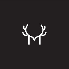 Deer Head Logo template line art design. The symbol itself would look great as a corporate and website symbol or icon.