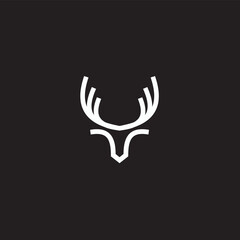 Deer Head Logo template line art design. The symbol itself would look great as a corporate and website symbol or icon.