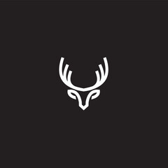 Deer Head Logo template line art design. The symbol itself would look great as a corporate and website symbol or icon.