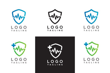 Signal Shield and Medical Protection logo vector