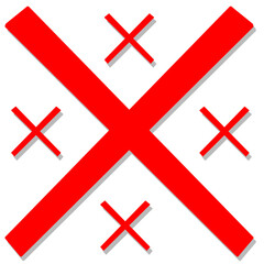 Obraz premium バツ